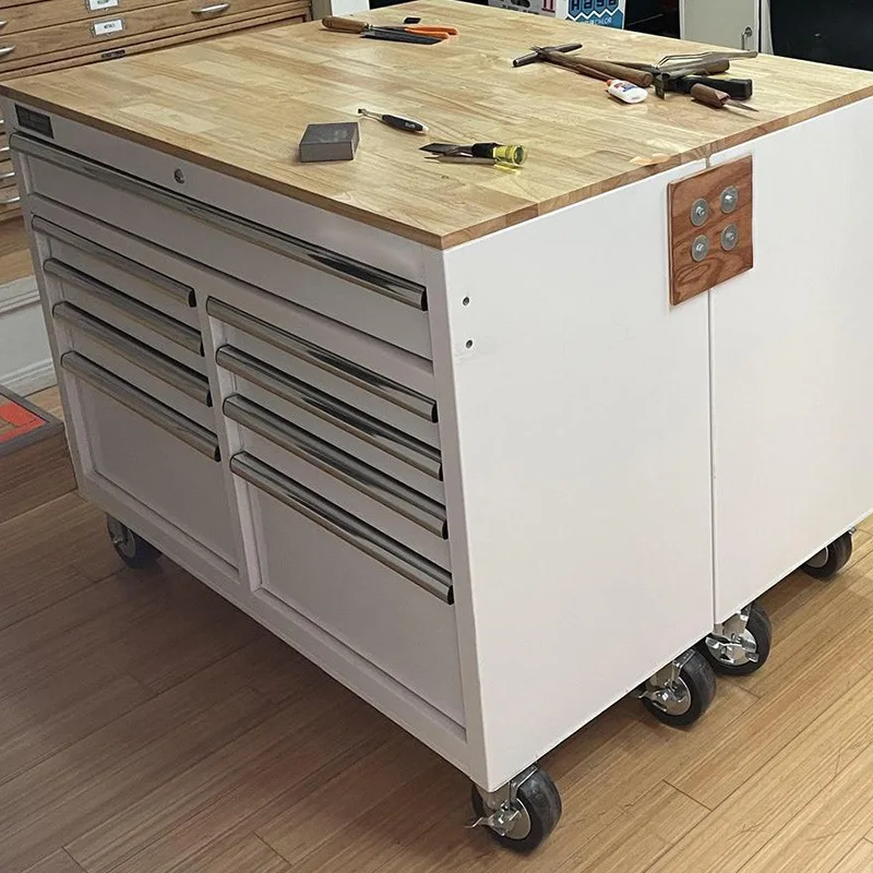 9, мобильный верстак для инструментов из деревянной доски, трансграничная популярная тележка для инструментов для парикмахерской, удлиненный тяжелый шкаф для инструментов