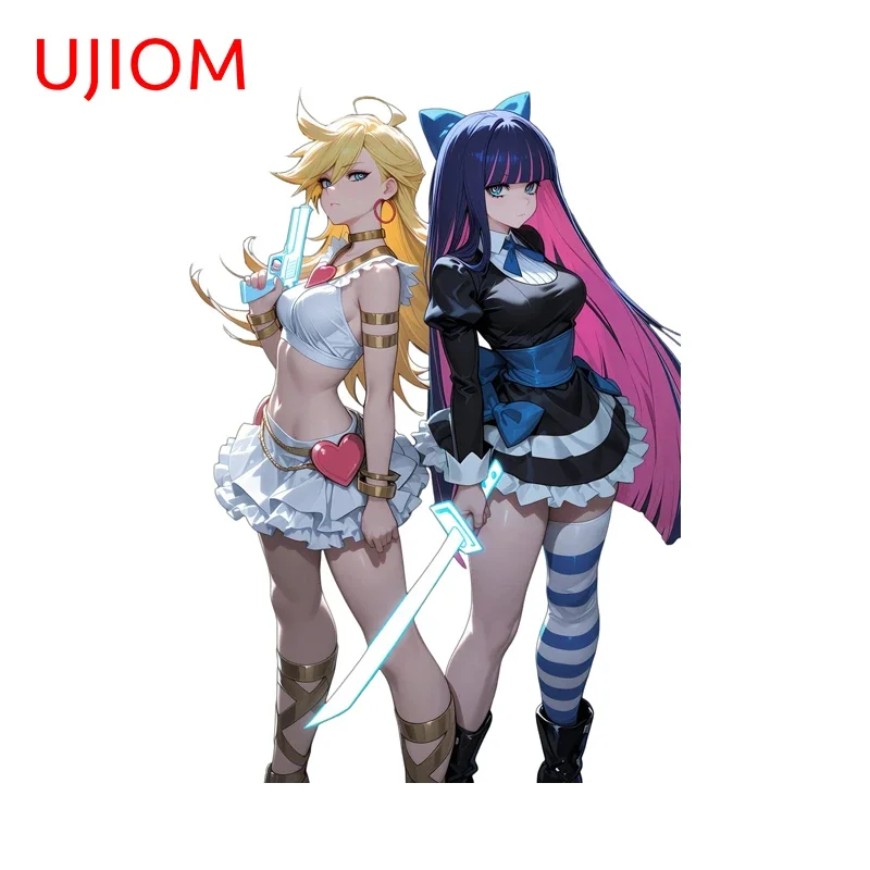 UJIOM Panty & Stocking Colorful Anime Wall Sticker Creative Toolbox Laptop Window Decals Scratch Proof Wallpapers Decoration