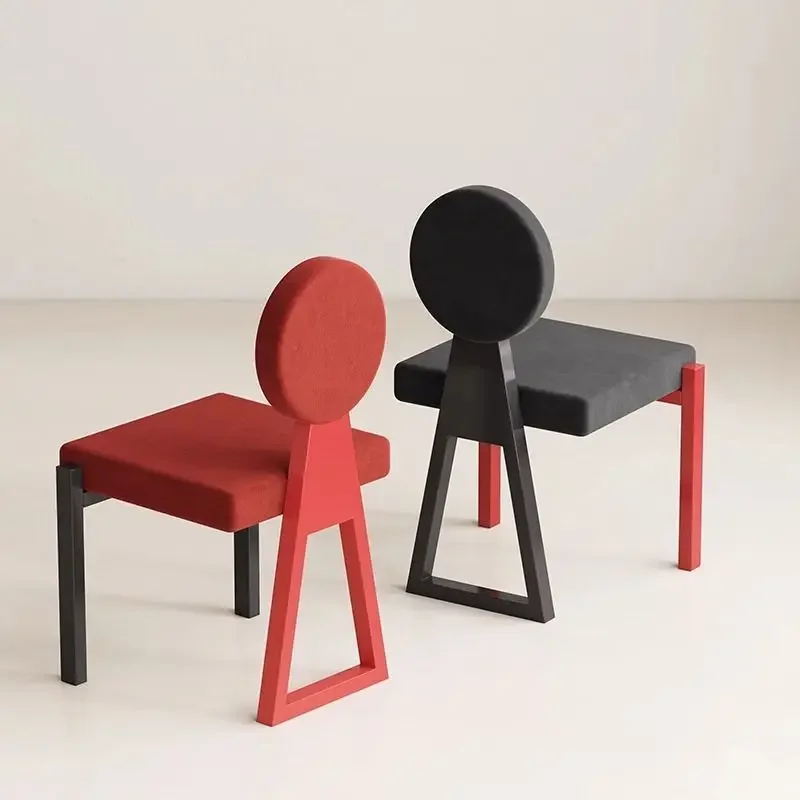 

Simple Network Red Ins Talking Chair Modern Designer Dining Chair French Home Restaurant Light Luxury Back Chairs Living Room