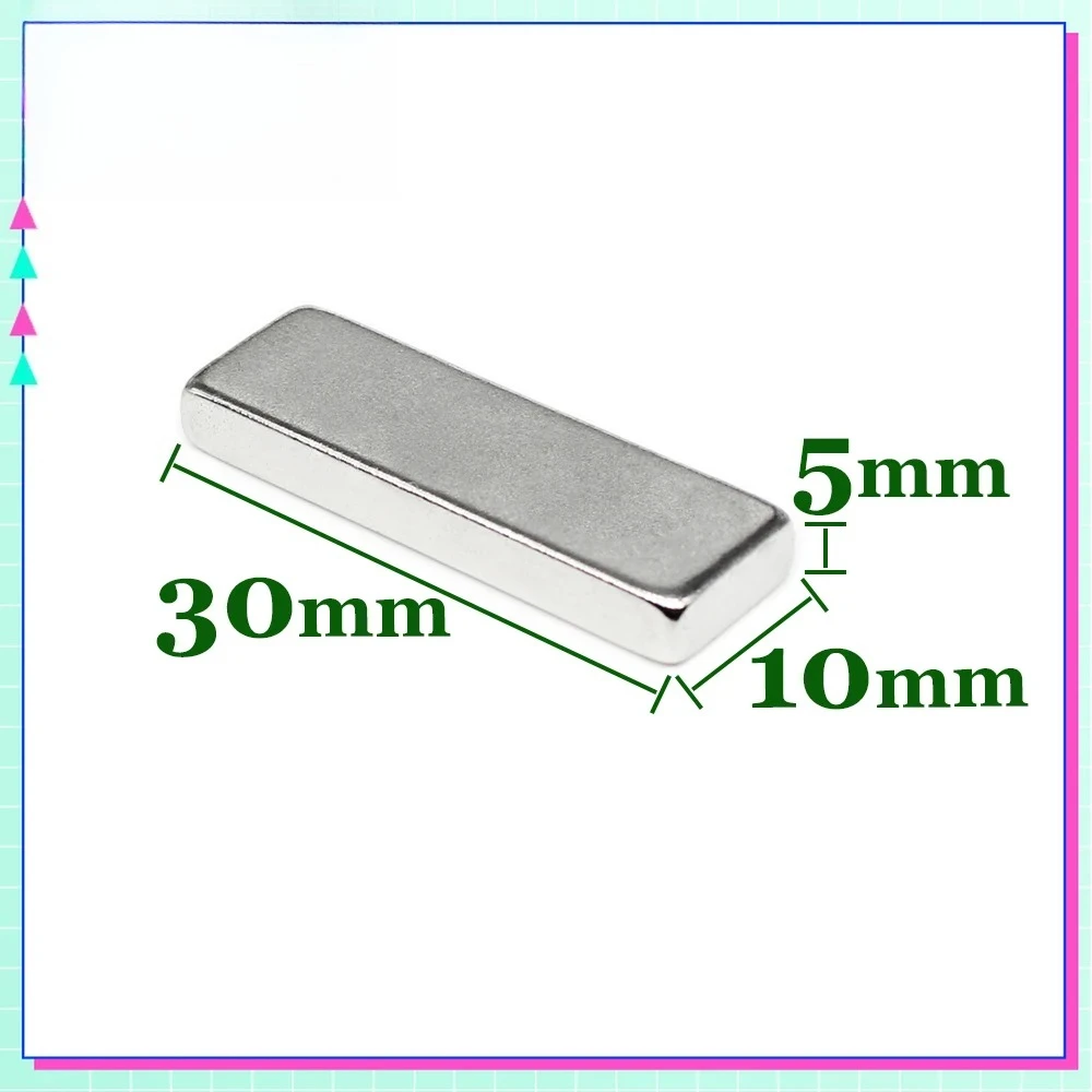 30x10x5mm Super Strong Square Magnet   for Home Refrigerators, Offices DIY 30*10*5mm