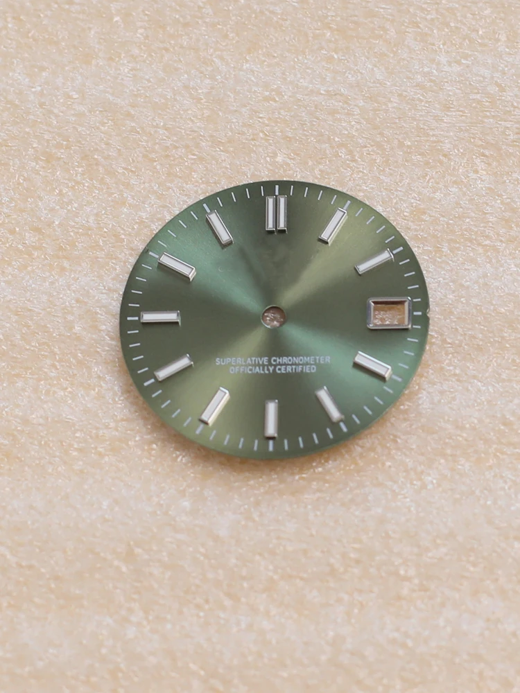 Nh35 28,5mm Zifferblatt steril grün leuchtend fit nh35 Automatik werk Uhr Zubehör Teile