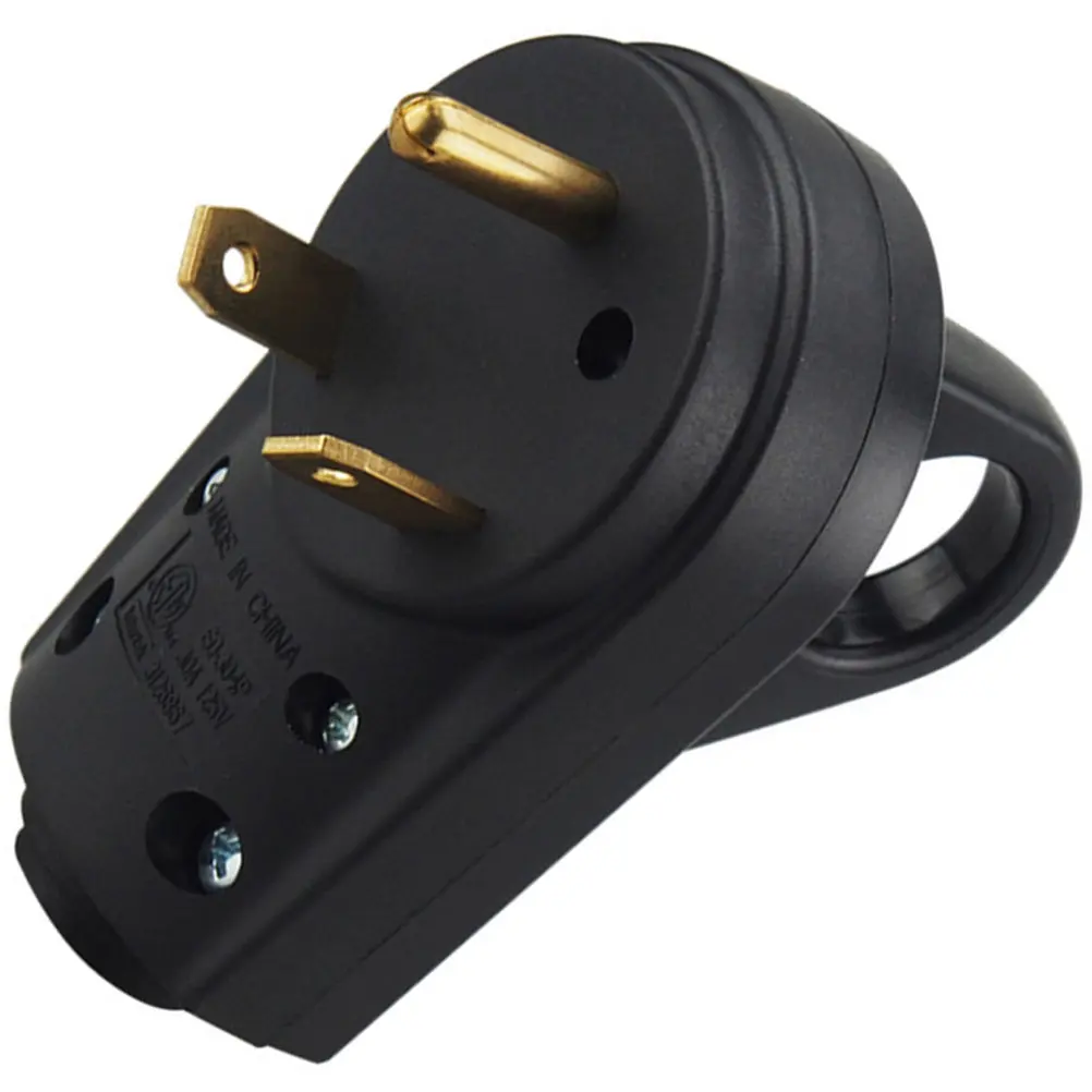 

30 Amp Rv Replacement Male Plug Detachable Wire Support Up to 5 Meters Real Time Thermal Conductor Stable Reliable Rv