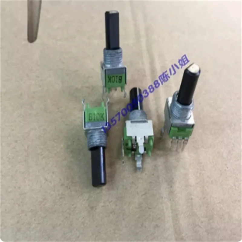 1 PCS Taiwan alpha rk09 potentiometer b10k single link shaft length 17mm power amplifier 3-pin potentiometer
