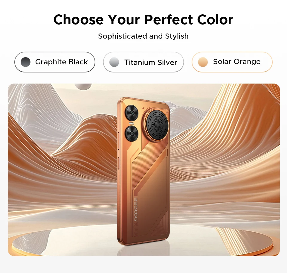 DOOGEE M30 Ai Smartphone 6.88" IP68 Waterproof Android 16 8000mAh Battery 48GB RAM (6+42) 256GB ROM 64MP Camera Widevine L1 Google Pay Supports with 135dB Large Amplitude Speaker