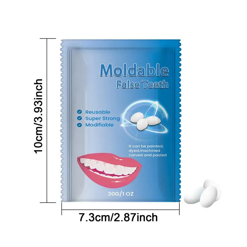 Tooth Gaps Filler Moldable False Teeth Solid Gel Safe Retouching Tooth Hole Broken Teeth Filling Gaps Repair Instant Teeth