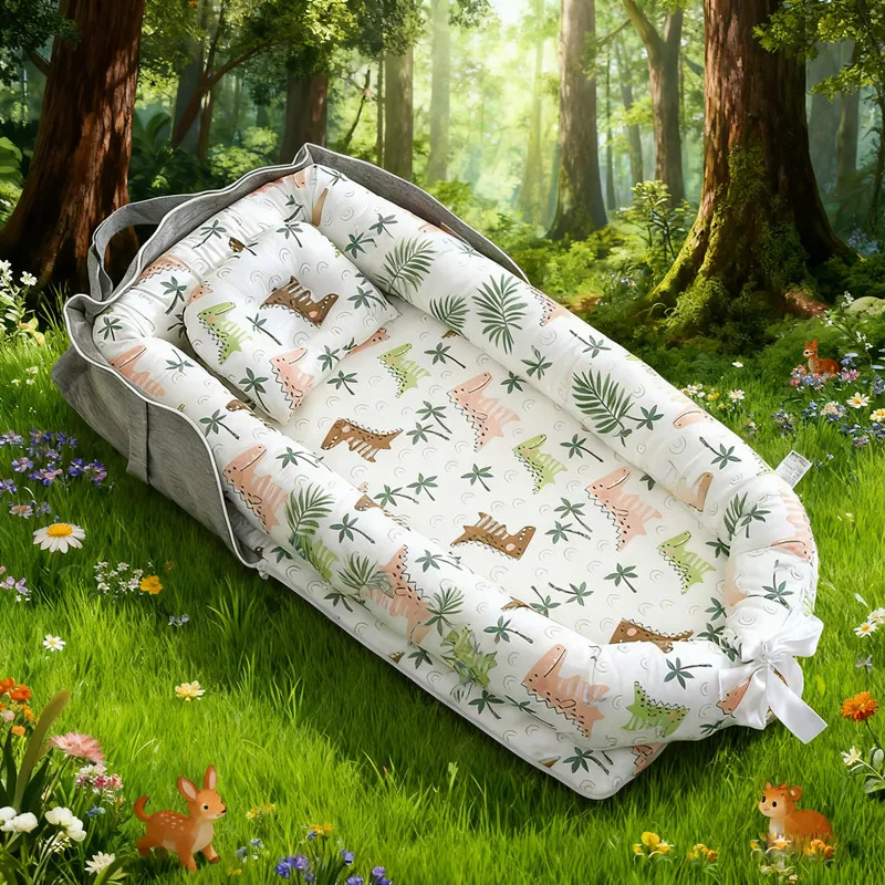 

2026 New Lightweight Baby Nest Bed Single Shoulder Portable Baby Crib Cozy Sleeping Bag for Newborns Breathable Comfortable