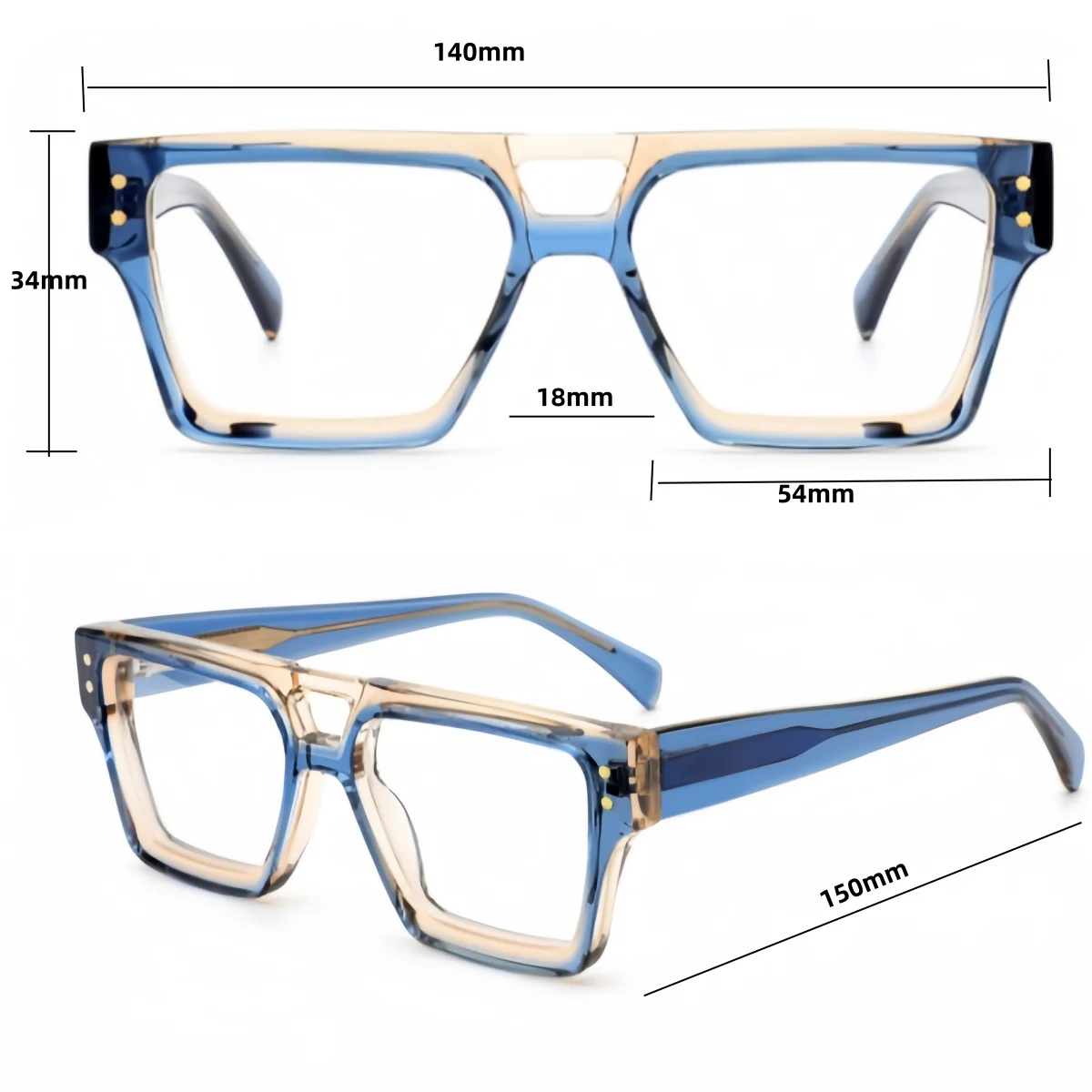 Acetate Reading Glasses Men Women High Quality Eyeglasses Retro Optical Presbyopic Eyewear Dioptric +50~+600 -50~-600