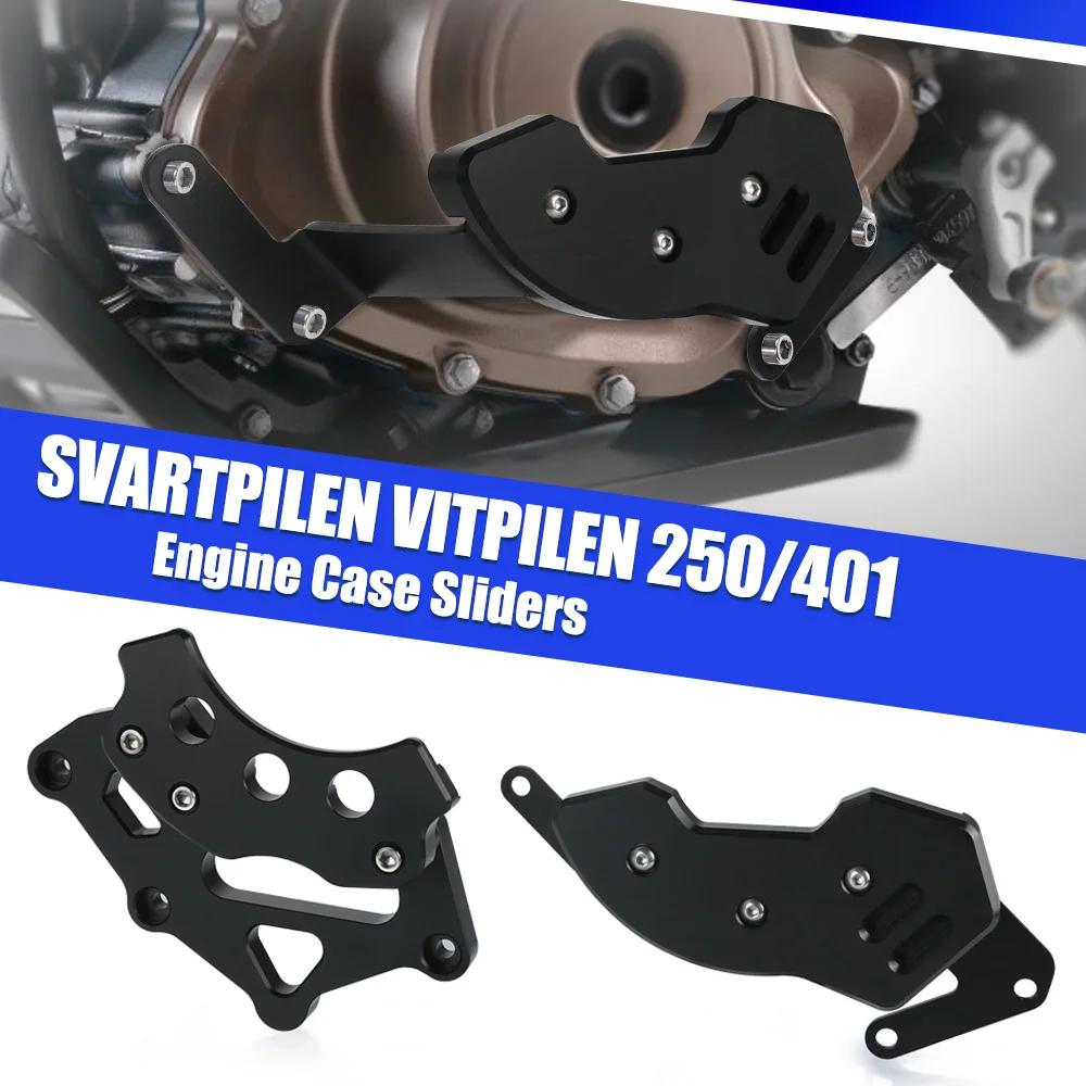 

Right Engine Protector Clutch For Husqvarna Svartpilen Vitpilen 250/401 2020 2021 2022-2024 Engine Stator Cover Left Motorcycle