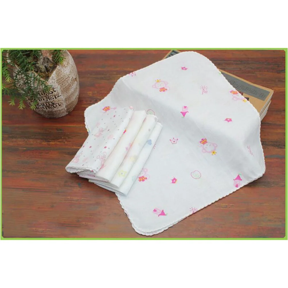 1 pçs bebê algodão saliva toalha 31x31cm gaze dupla camada macio respirável rosto toalha de enfermagem babador lenço quadrado