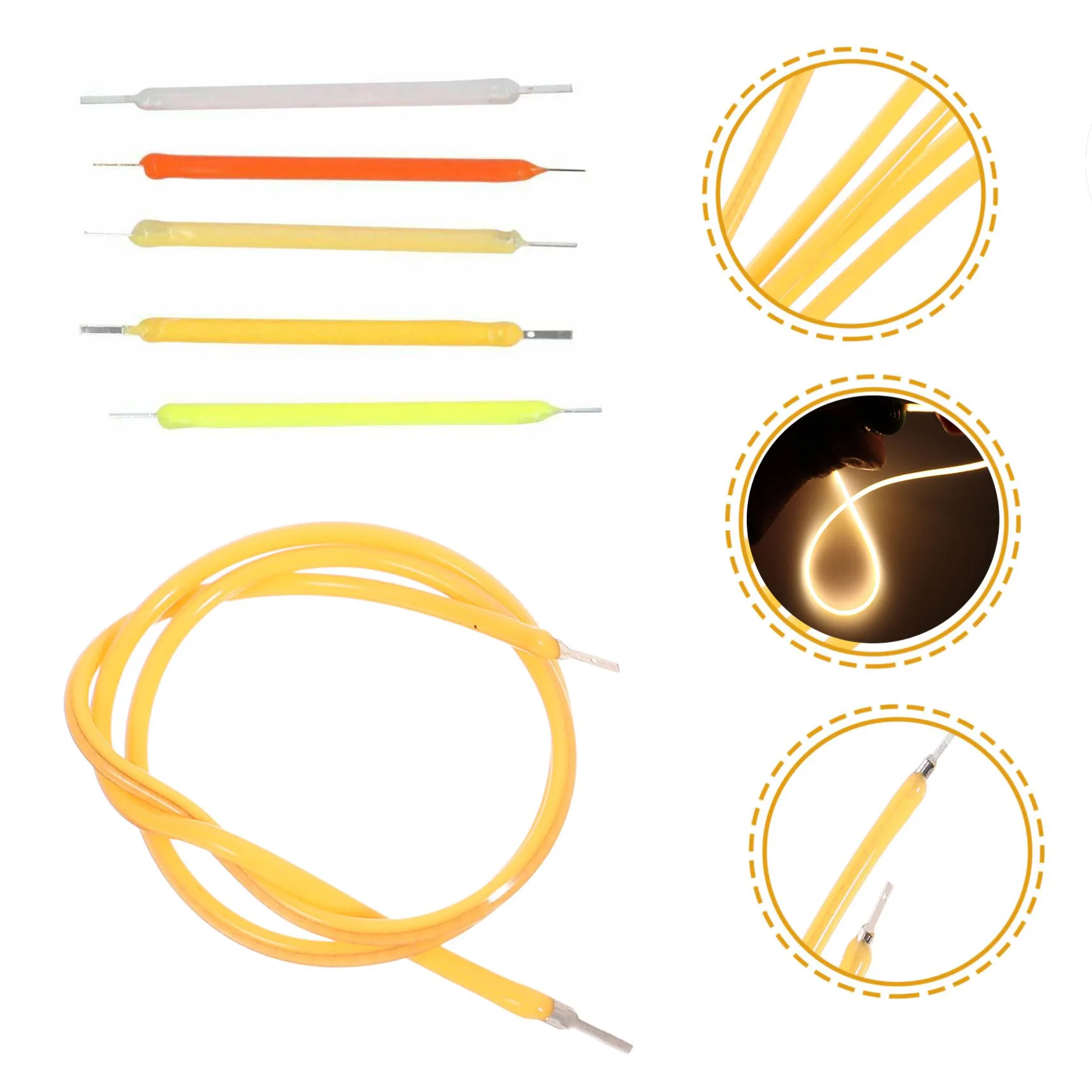 

Edison Bulb LED Soft Filament Lamp Parts LED Accessories Diode for Repair LED Bulb Tubt LED Bulbs, Lighting Components 130/300mm