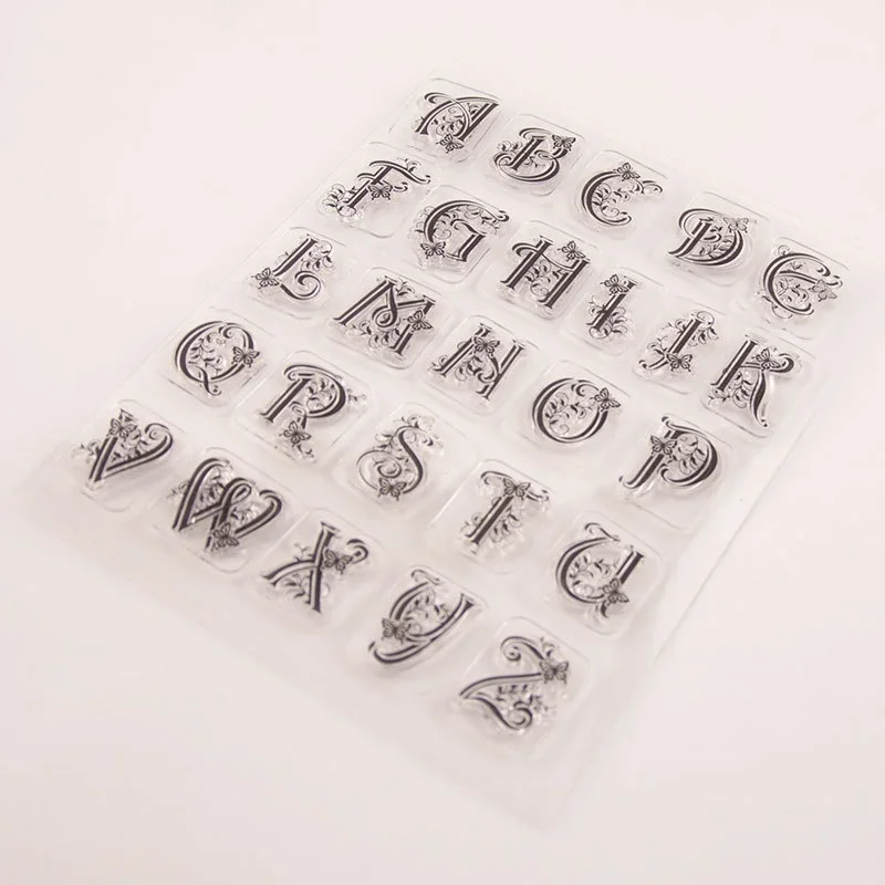 Alphabet Letters Transparent Clear Silicone Stamp Seal DIY Scrapbooking Photo Album Clear Stamp