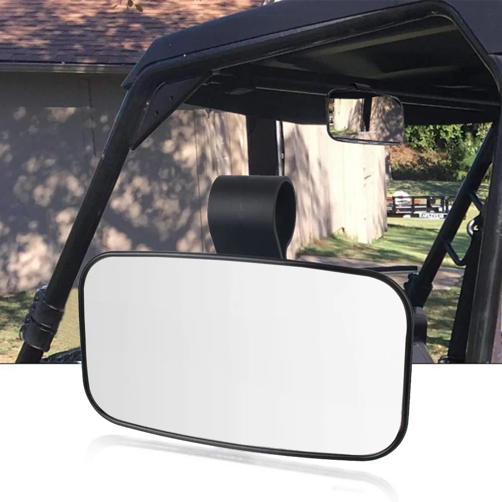 Rear View Mirror 1 PCS Vehicle Rear Mirror Set 1.5/1.75/2 Inch For ATV UTV Offroad 360° Rotation Universal Black