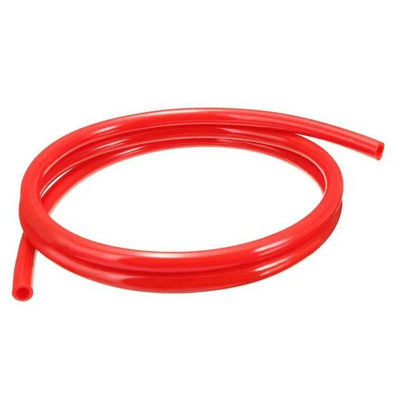 1 Meter Red Motorcycle Fuel Line Gasoline Oil Delivery Pipe Hose High Temperature Resistant Rubber Soft Tube ID 5mm OD 8mm