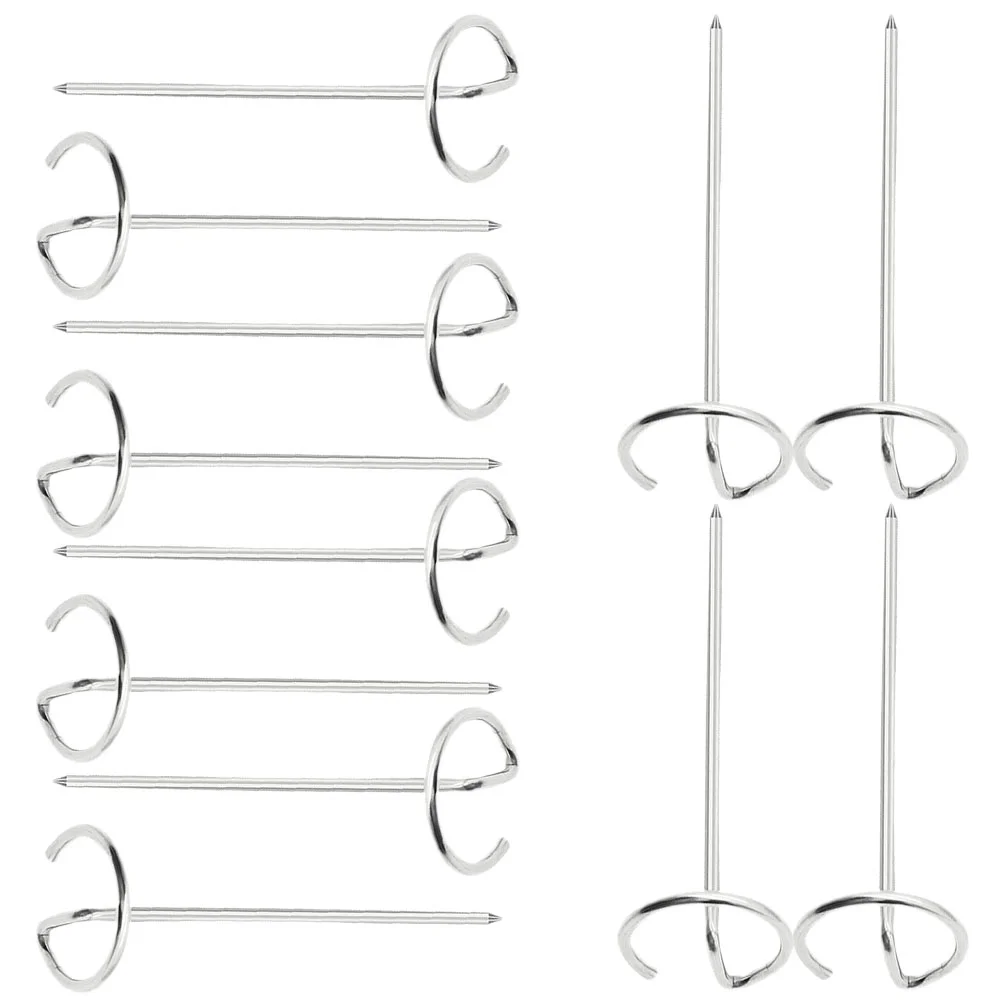 

12 Pcs Upright Baked Sticks Airfryer Burger Smasher Stainless Steel Bbq Skewers