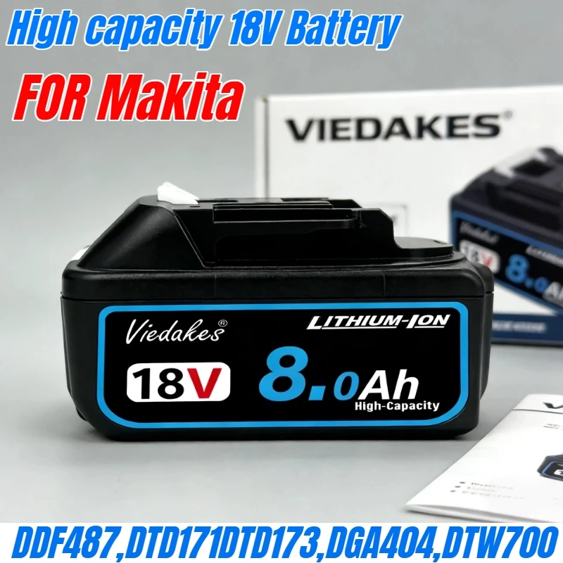 

100% original 18V power tool battery 8.0Ah/10.Ah/12.0Ah Rechargeablel Battery with BMS, Lithium-Ion Replace for Makita battery✈️