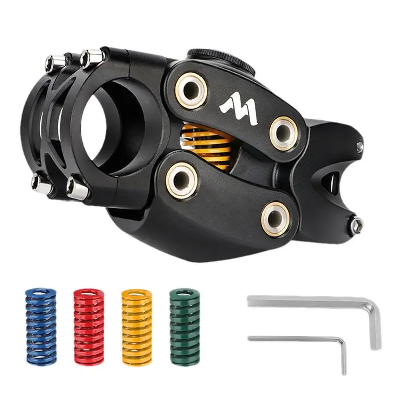

Road Bike Stem 45mm Height Rise Shock Spring Absorber 7 Degree Adjustable Stem Shock-Absorbing Shoulder Comfort Aluminium Alloy