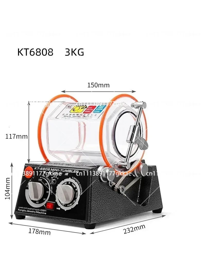 5kg Rotary Tumbler Surface Polisher Jewelry Polishing Machine Finishing Machine with Polishing Bead for Chamfering