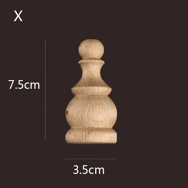 Holzschnitzerei Arche Bein kreisförmige Holzfuß Möbel zylindrische Kugel Applikation Kawaii Raumdekoration Holz Löwe Treppendekoration