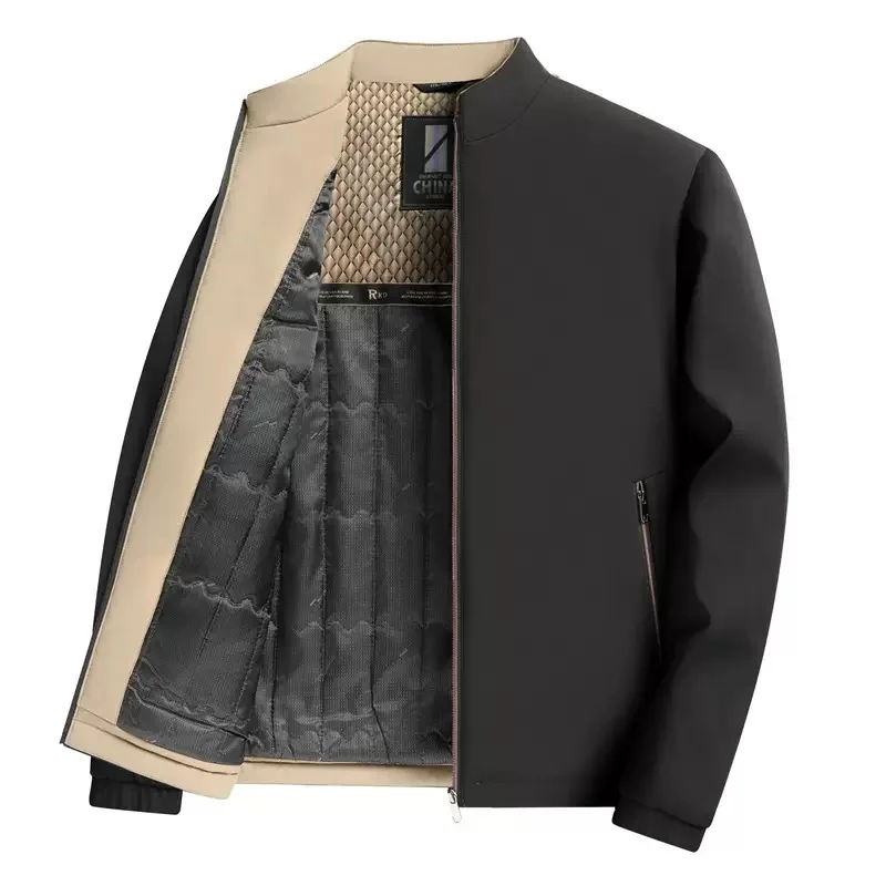 

Autumn and Winter New Fashion Trend Solid Color Cotton Thickening Warm Coat Men's Loose Sports Large Size High Quality Jacket