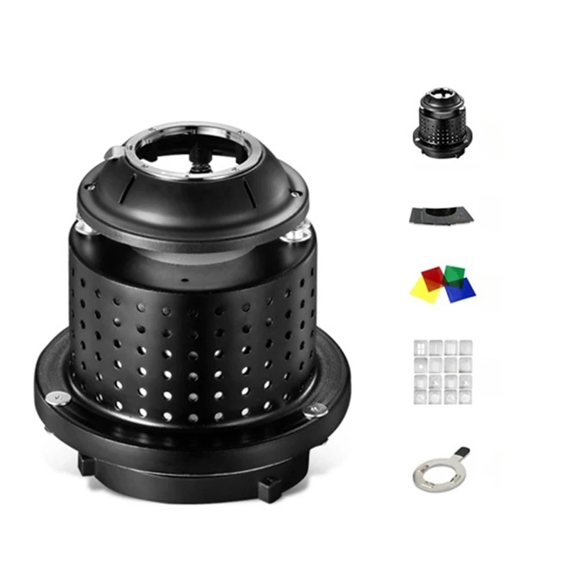 

ELECT-OT1 Photograph Flash Snoot Conical Lens Mount For Godox Flash Light Professional Photography Accessories