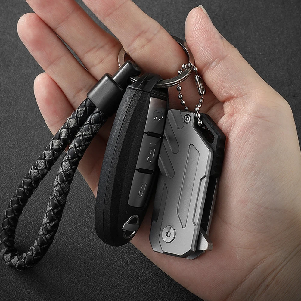 D2 Steel Self-defense Folding knife Portable EDC Mini Keychain Pocket Knife Outdoor Survival Camping Equipment Folded Jackknife