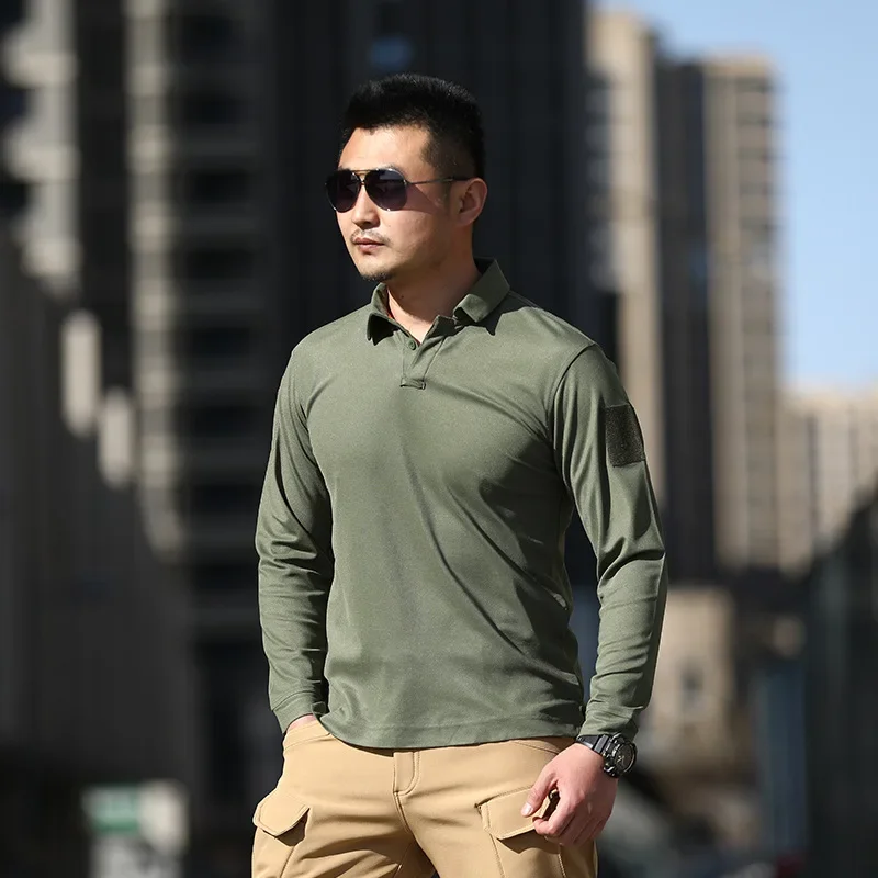 

Summer Outdoor Tactical T-shirt Slim Fit Breathable Tactical Clothing Long Sleeves Dry Quickly Combat Uniform