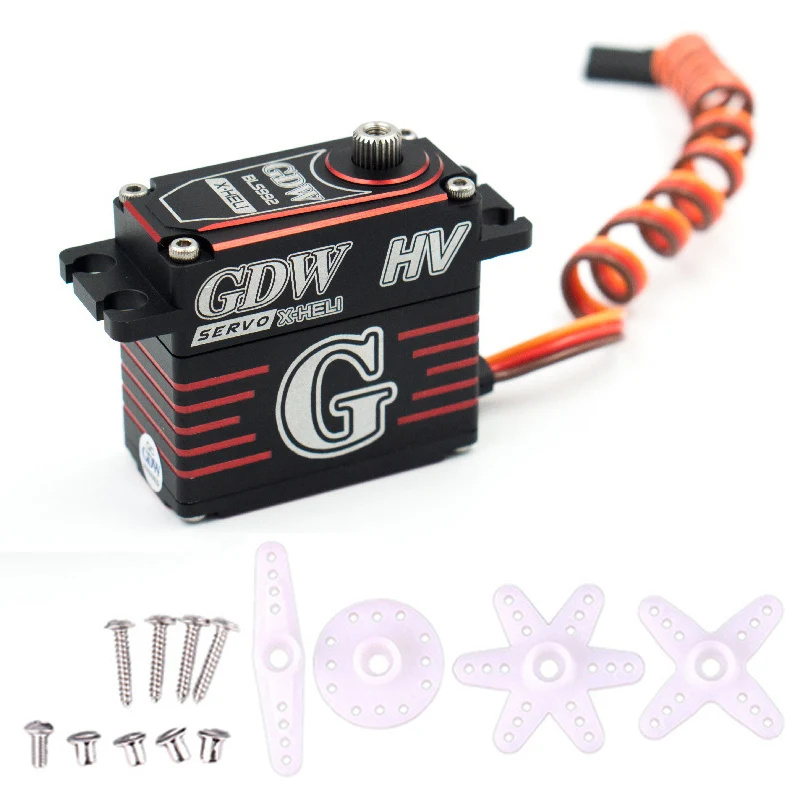 GDW BLS992HV 28kg Digital Brushless Servo 0.08s 7.4-8.4V Full Metal for RC Car Drone Helicopter Airplane