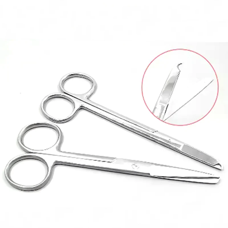 14cm suture removal, crescent mouth cutting, nurse cutting fine scissors, bandage cutting, plaster cutting, straight pointed rou