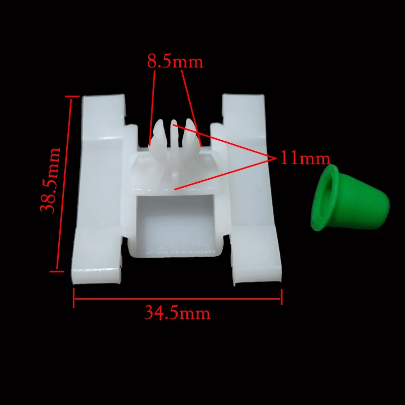 10PCS Auto Door Trim Bump Strip Clips Molding Short Stem For Volkswagen Golf Mk 3 1H0853585B Door Trim Clips Plastic Trim Clips