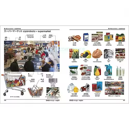 DK Japanese-English Bilingual Visual Graphic Dictionary English Learning Books - Image 3