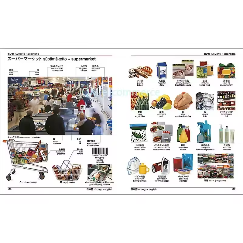 DK Japanese-English Bilingual Visual Graphic Dictionary English Learning Books - Image 3