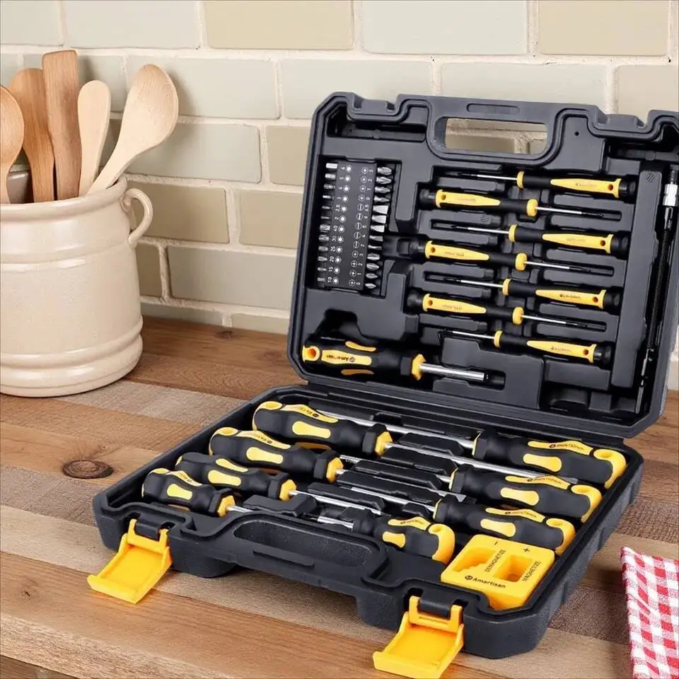 

Magnetic Set 43 Piece Precision Phillips Screwdriver Bits With Sturdy Tool Box Repair Hand Tools