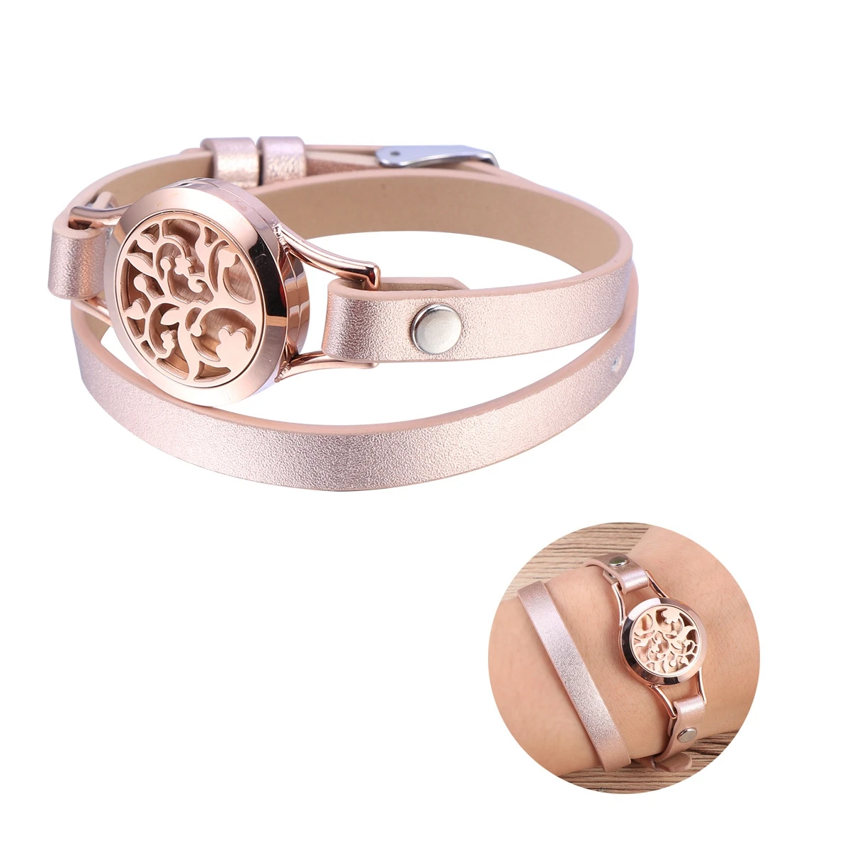 

Aromatherapy Bracelet Perfume Daily Wear Diffuser Locket Bangle Essential Oil Stylish Design Environmental Protection Long Term