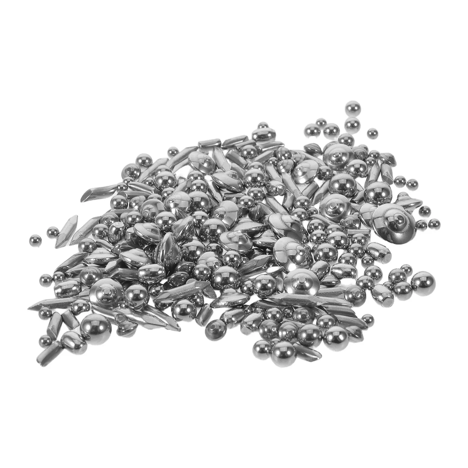 1Lb Jewelry Tumbling Media Stainless Steel Shot Mixed Shapes Burnishing Media Rotary Tumbler Polishing Beads for Gold Silver