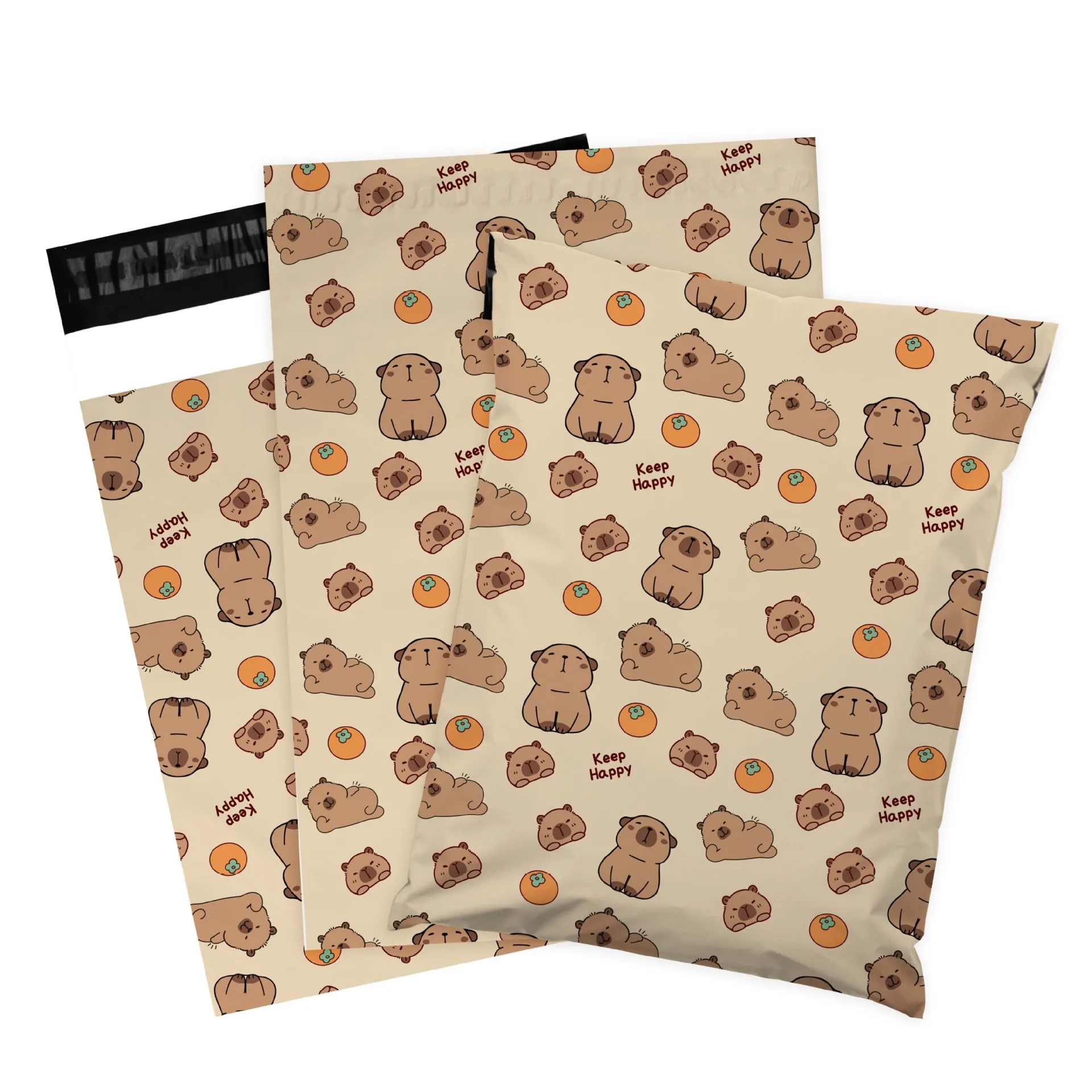 INPLUSTOP 50Pcs Plastic Envelopes Mailer Shipping Bag Waterproof Cute Cartoon Logistics Bags Clothing Gift Courier Storage Pouch