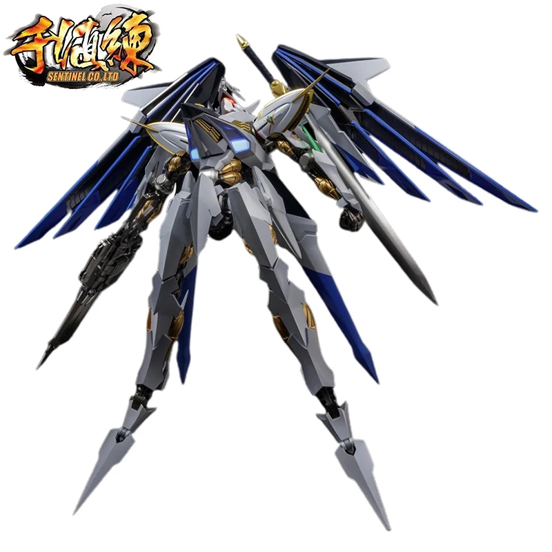 Genuine Original 1000Toys RIOBOT Villkiss CROSS ANGE Rondo of Angel and Dragon Action Anime Figure Collectible Model Dolls Gift