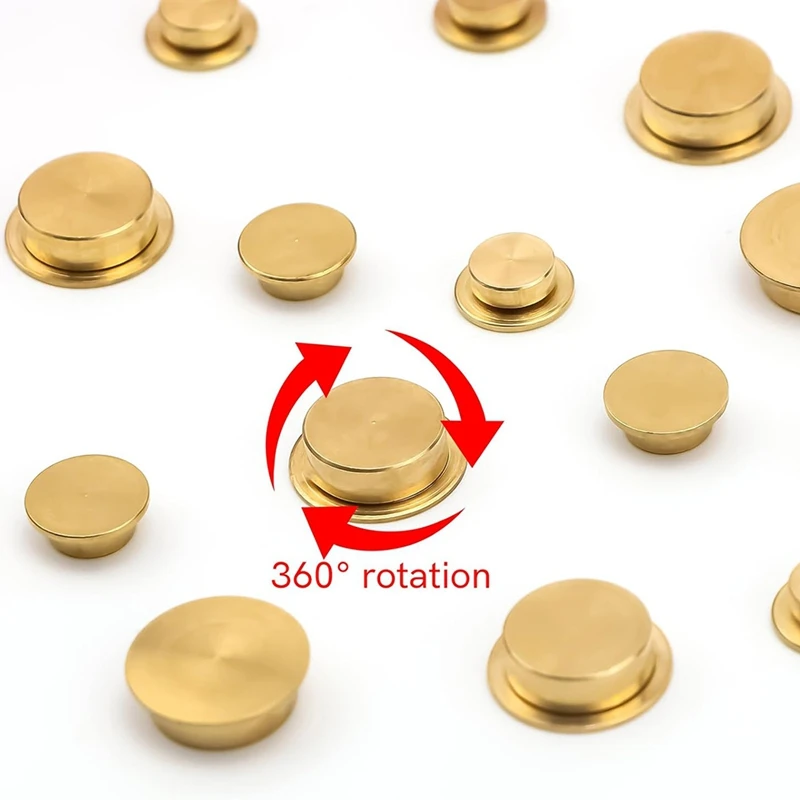 ●50Pcs Mini Metal Rotating Bearings for DIY Handmade Crafts Paper Cards Scrapbooking Cards 360°Rotation Smooth