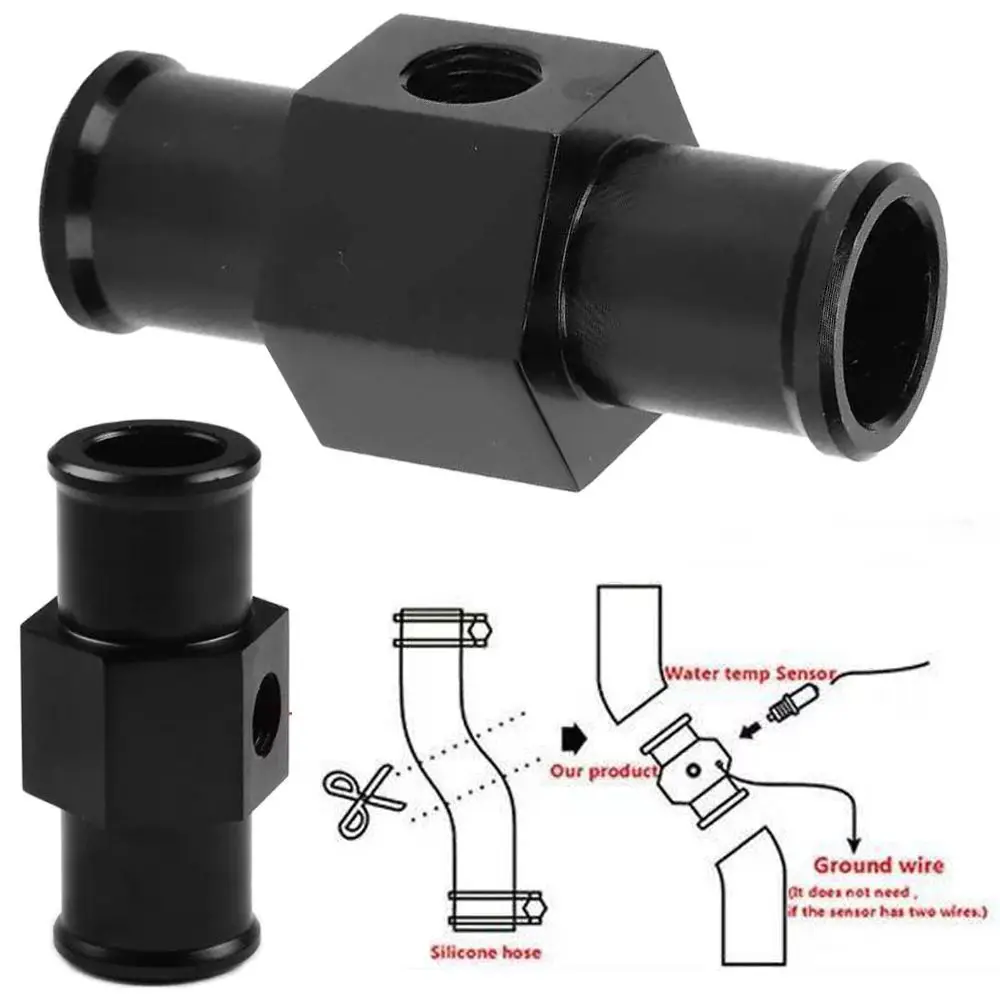 Adaptateur Universel de Tuyau en T, Jauge de Température d'Eau, Capteur Religieux, Accessoires de Moto, 16/18/20/22mm