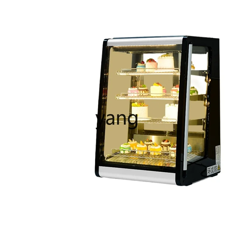 YJQ dessert shop display cake dessert cabinet glass refrigerator