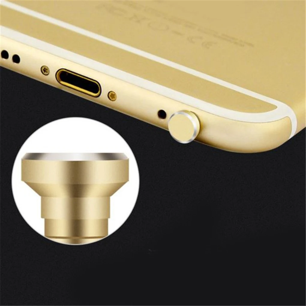 3.5 AUX Earphone Interface Phone Audio Dust Stopper Cover Mobile Phone Card Retrieve Card Pin Accessory, Gold