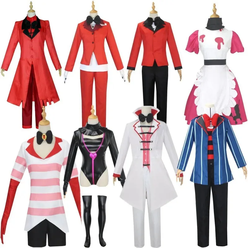 

AIAI 2025Hazbin Hotel Charlie Morningstar Alastor Angel Dust Косплей Костюм Полный комплект униформы