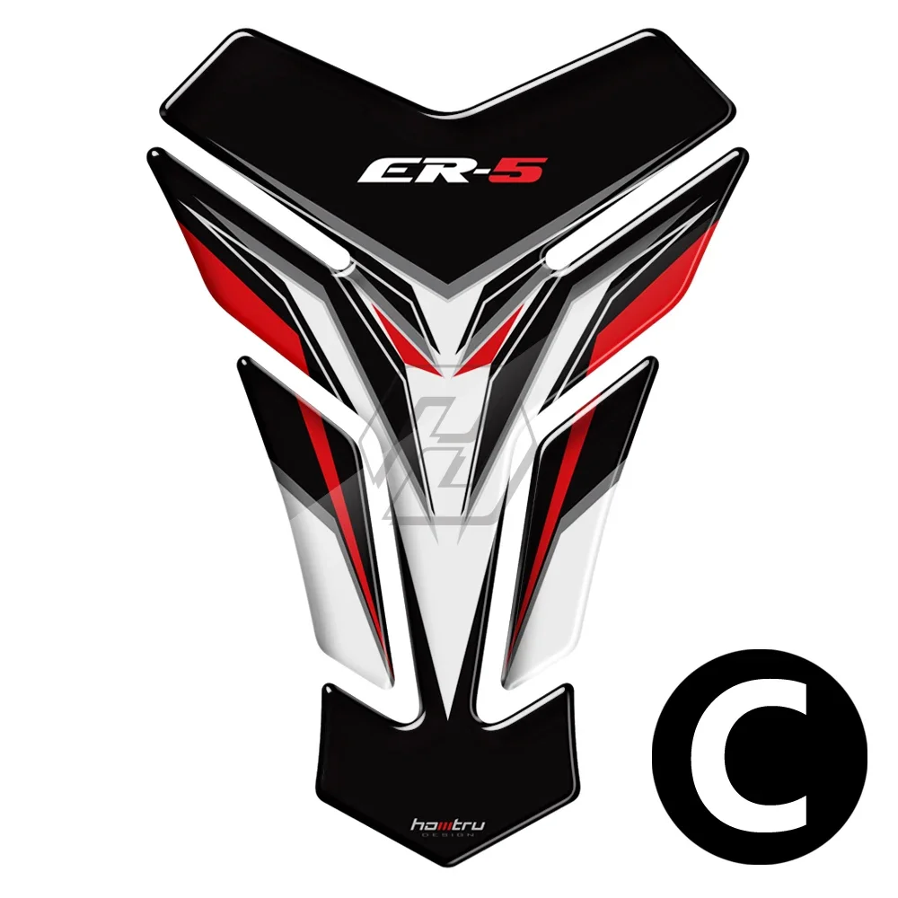 

For Kawasaki ER5 ER-5 Tankpad 3D Resin Motorcycle Tank Pad Protector Stickers motorcycle sticker