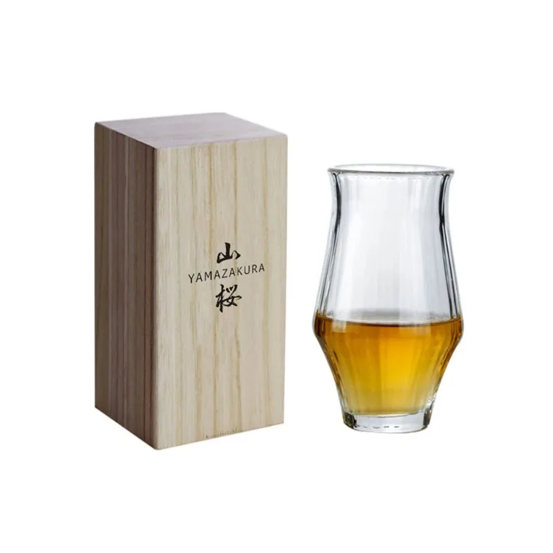 Chamvin Design Work YAMAZAKURA Whiskey Cup Music Japanese Style Wire Wine Glass Tulip Cognac Brandy Copita Nosing Sake Wineglass
