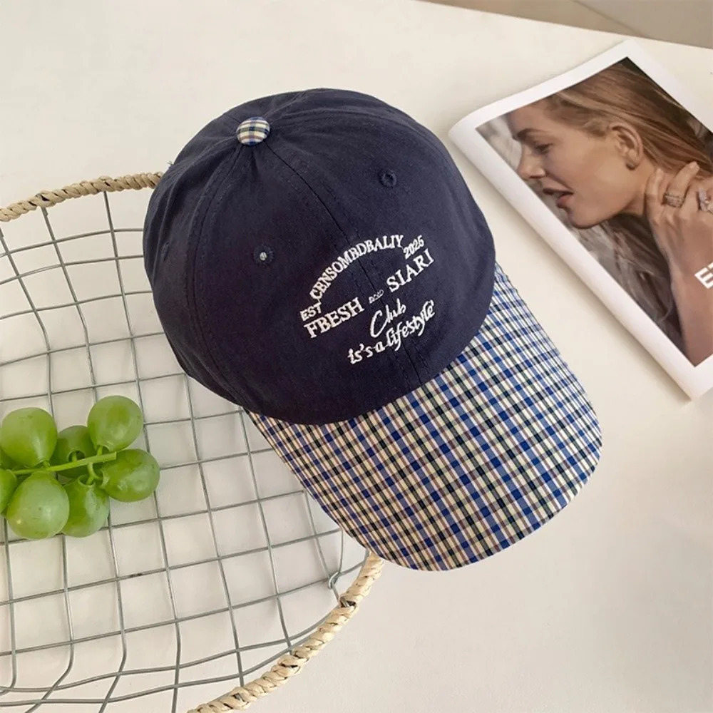 العصرية الكورية قبعة بيسبول منقوشة الربيع الصيف بلغت ذروتها قبعة إلكتروني التطريز قناع Snapback قبعة المرأة