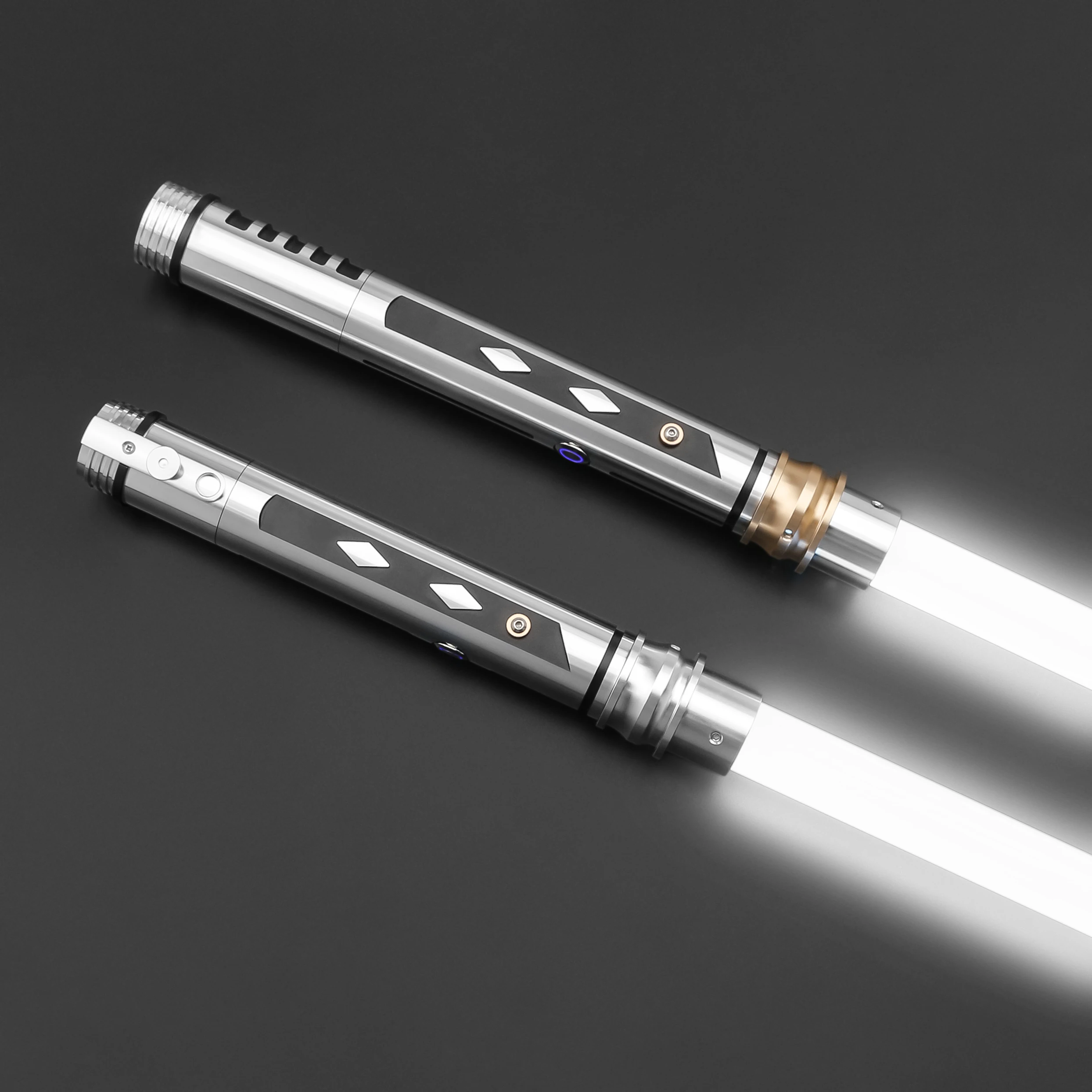 Sabre laser Neo Pixel TXQSABER 2 pièces, double lame, mouvement fluide, contrôle par application, poignée métallique, jouets de cosplay Sith AhsokaSE