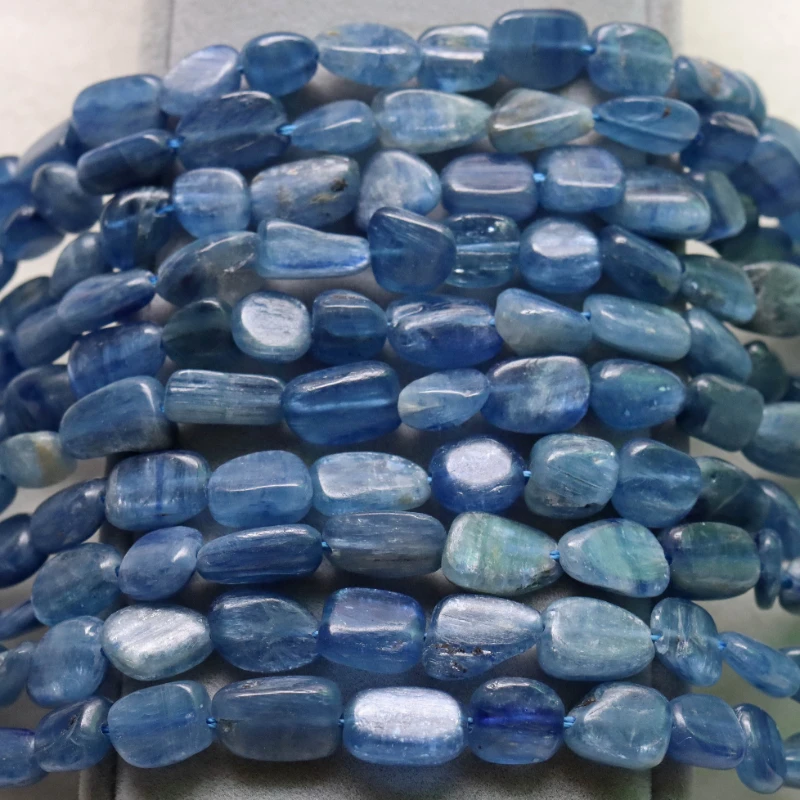 Natural Kyanite Shaped Irregular Crushed Stone Beads Straight Hole Denier  Bracelet Necklace  DIY Jewelry Accessoies Wholesale