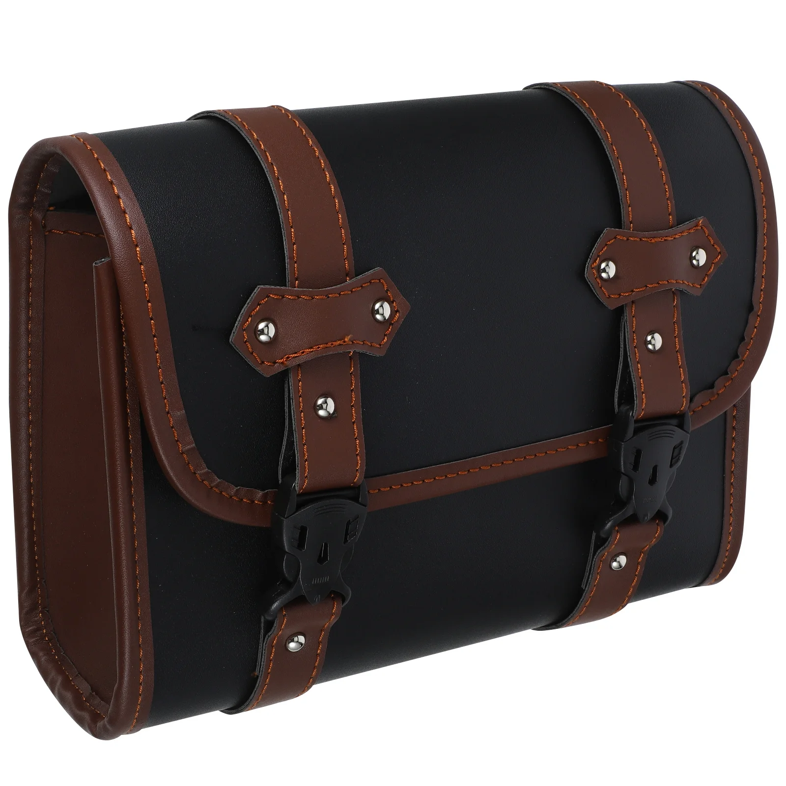 

Motorcycle Saddle Bag Dual Color PU Durable Storage Organizer Side Front Rear Mount Motorcycle Accessories