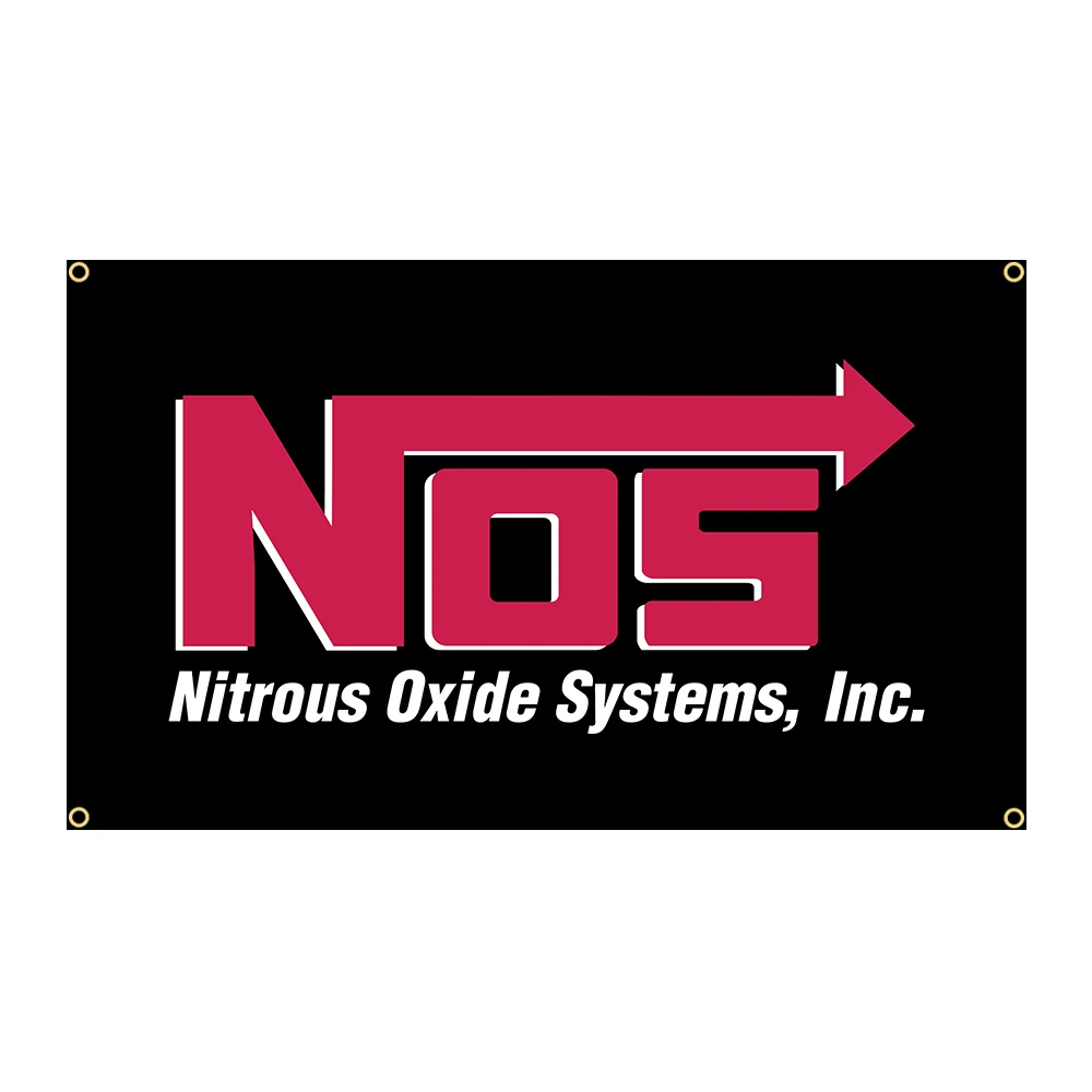 

90x150cm NOS Flag Polyester Printed Nitrous Oxide System Banner Home or Outdoor For Decoration