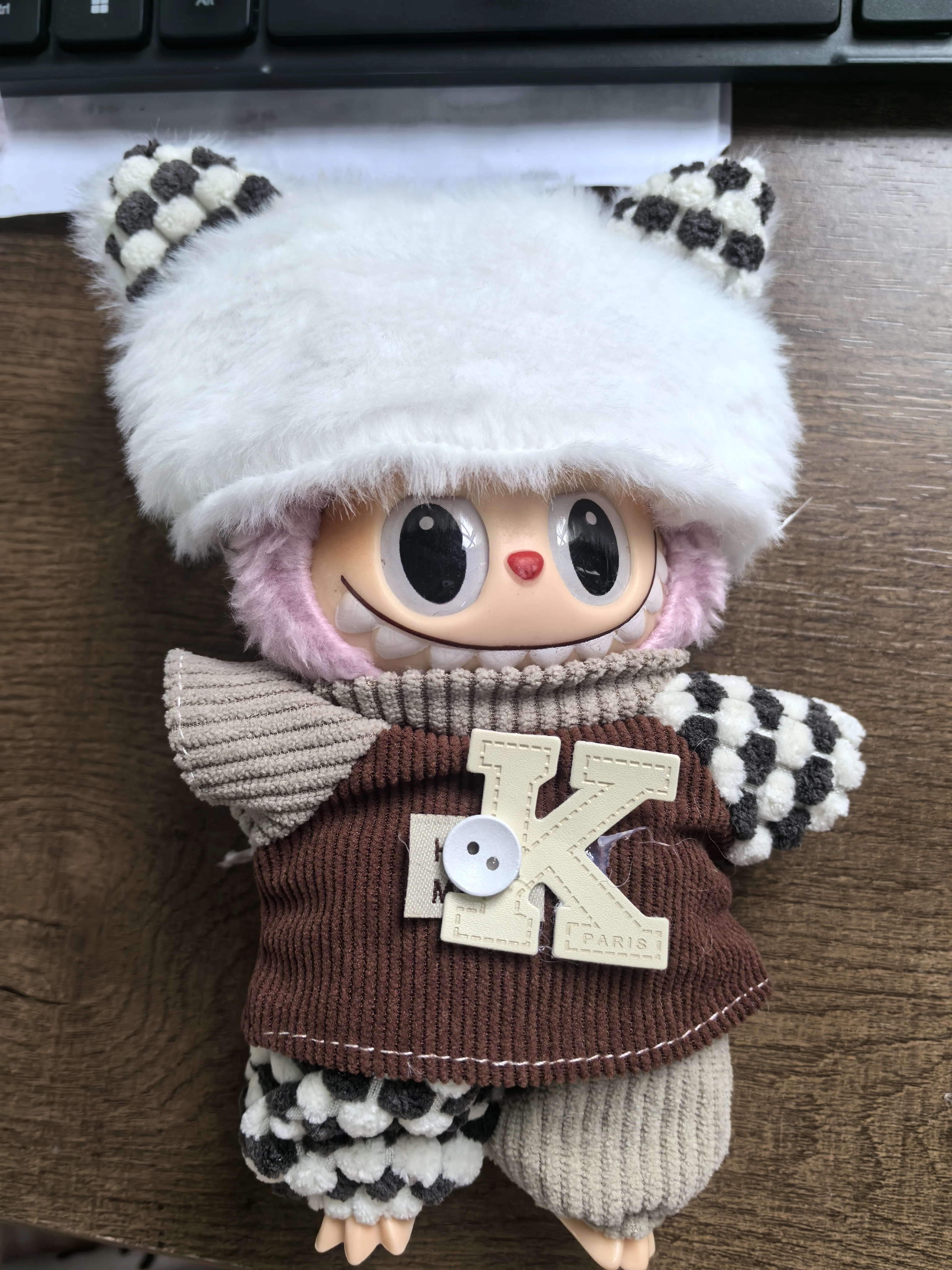 

15-17 см для куклы Лабу, одежда, модный комплект спецодежды для кофе, серия, фаст-фуд, картофель фри, гамбургер, наряд, аксессуары для косплея