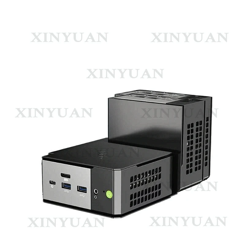 Solid State Drive Game Desktop Computer with Ryzen AI 9 HX 370, 64GB LPDDR5X 7500MHz 2TB PCIe4.0 M.2 SSD, Win11 Pro, WiFi6 BT5.2
